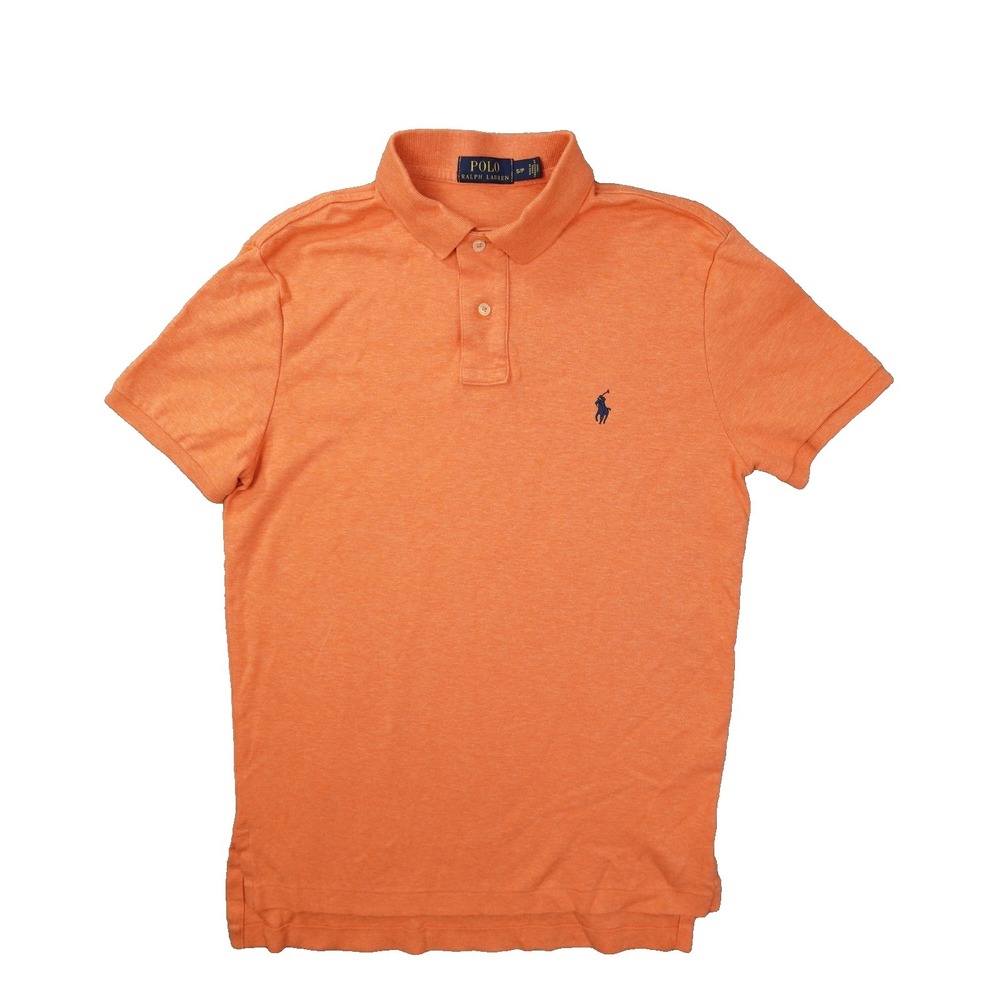 Polo Ralph Lauren Polo Shirt Men's Small Orange Short Sleeve Preppy Golf Retro